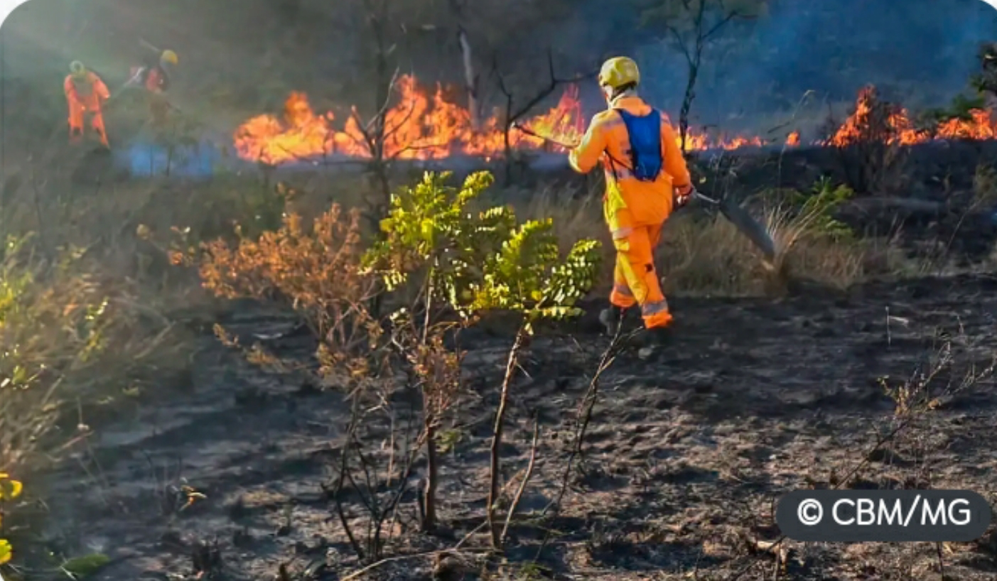 Incêndios atingem sete áreas de conservação em Minas Gerais